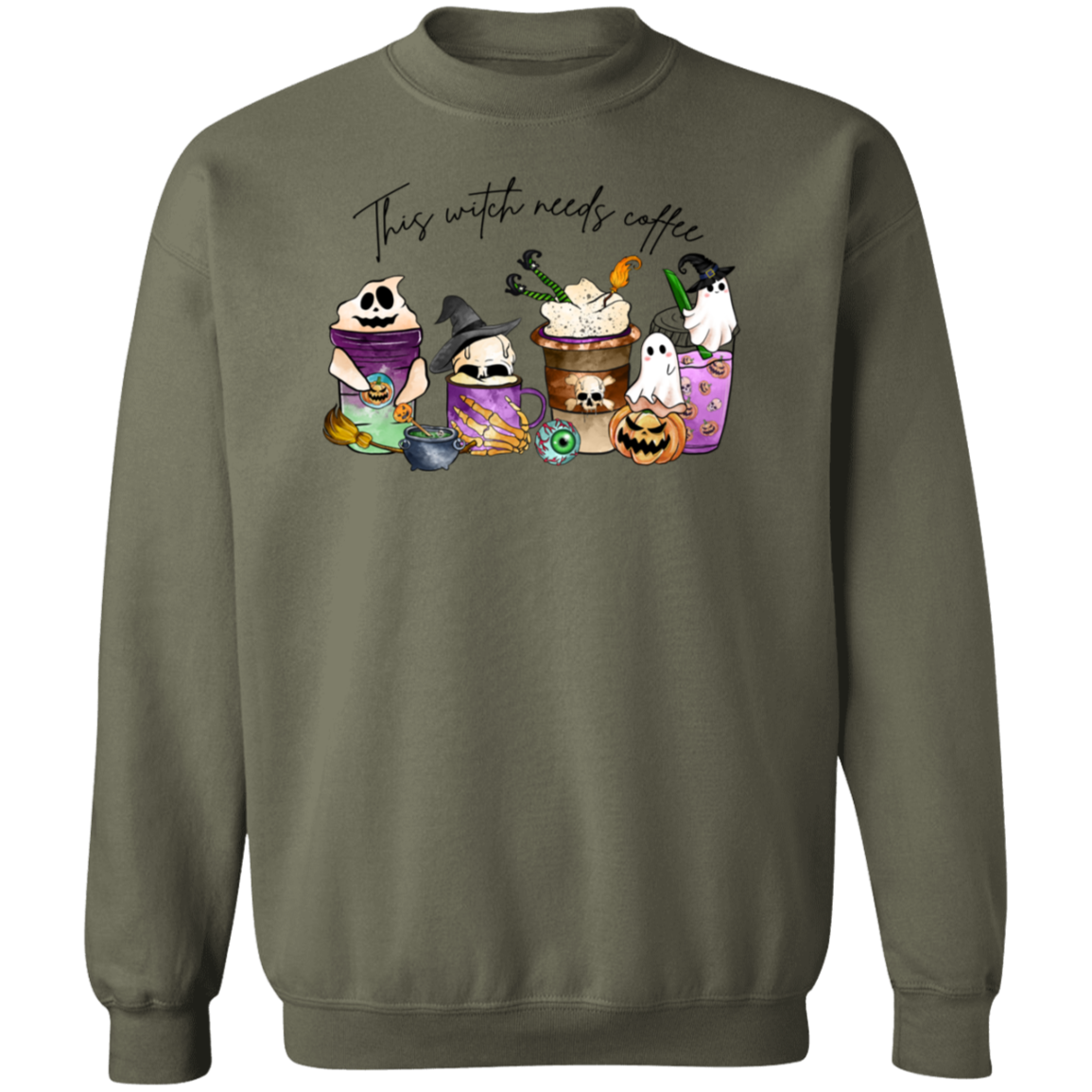 Witchy Brews This Witch Needs Coffee Shirt