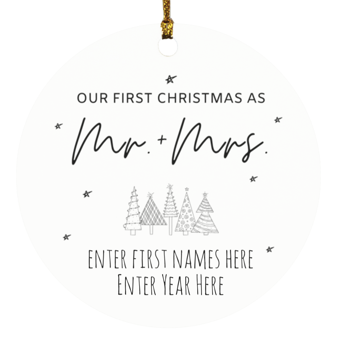 Our First Christmas Personalized Ornament