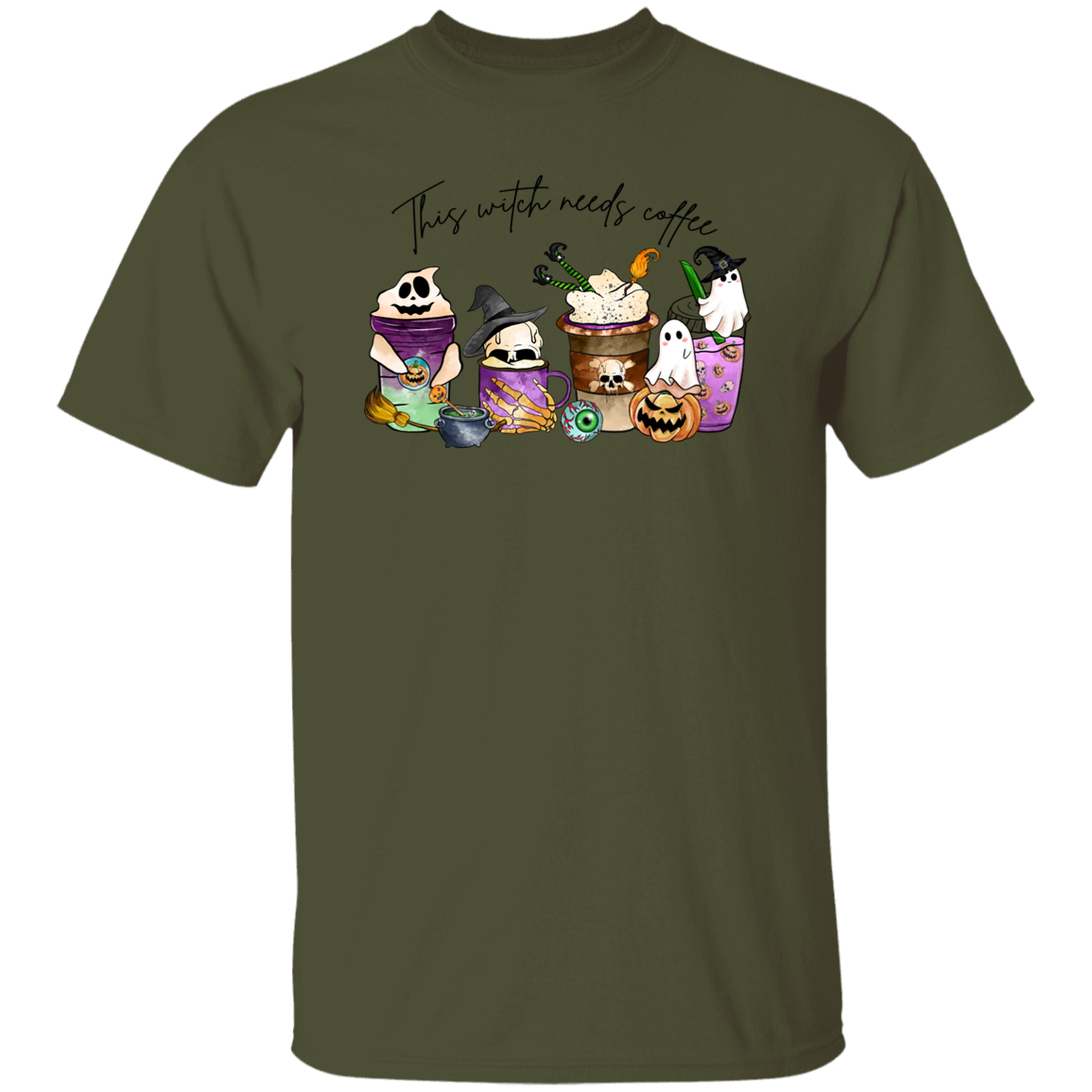 Witchy Brews This Witch Needs Coffee Shirt