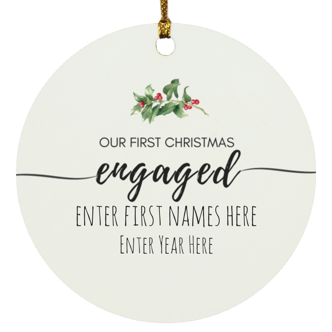 Our First Christmas Personalized Ornament