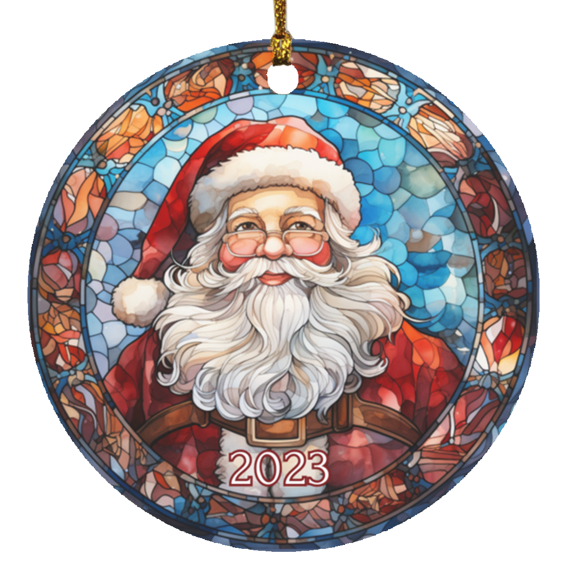 Stained Glass Christmas Ornaments