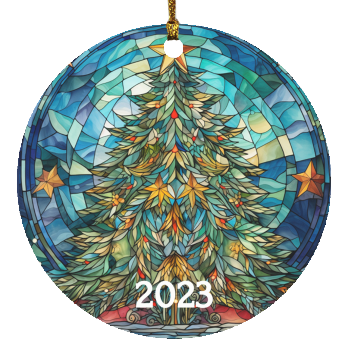 Stained Glass Christmas Ornaments