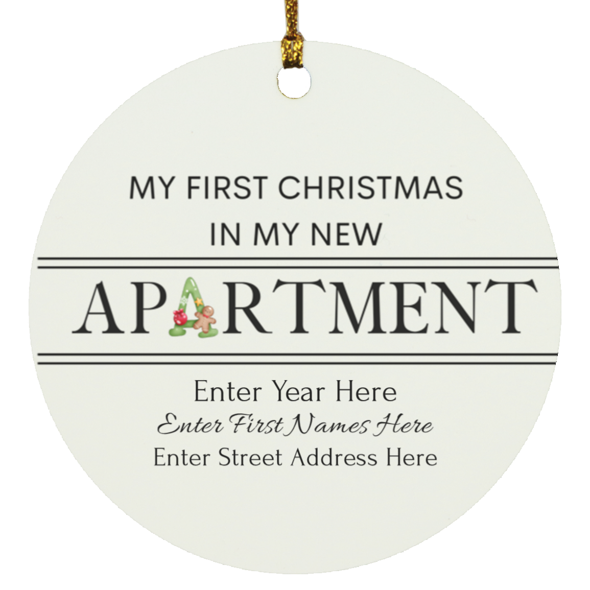 Our First Home Personalized Ornament