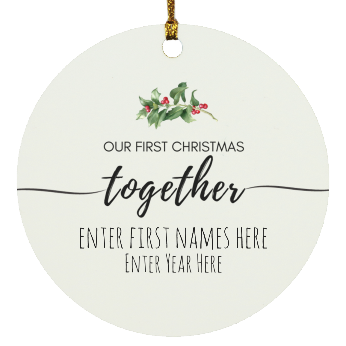 Our First Christmas Personalized Ornament