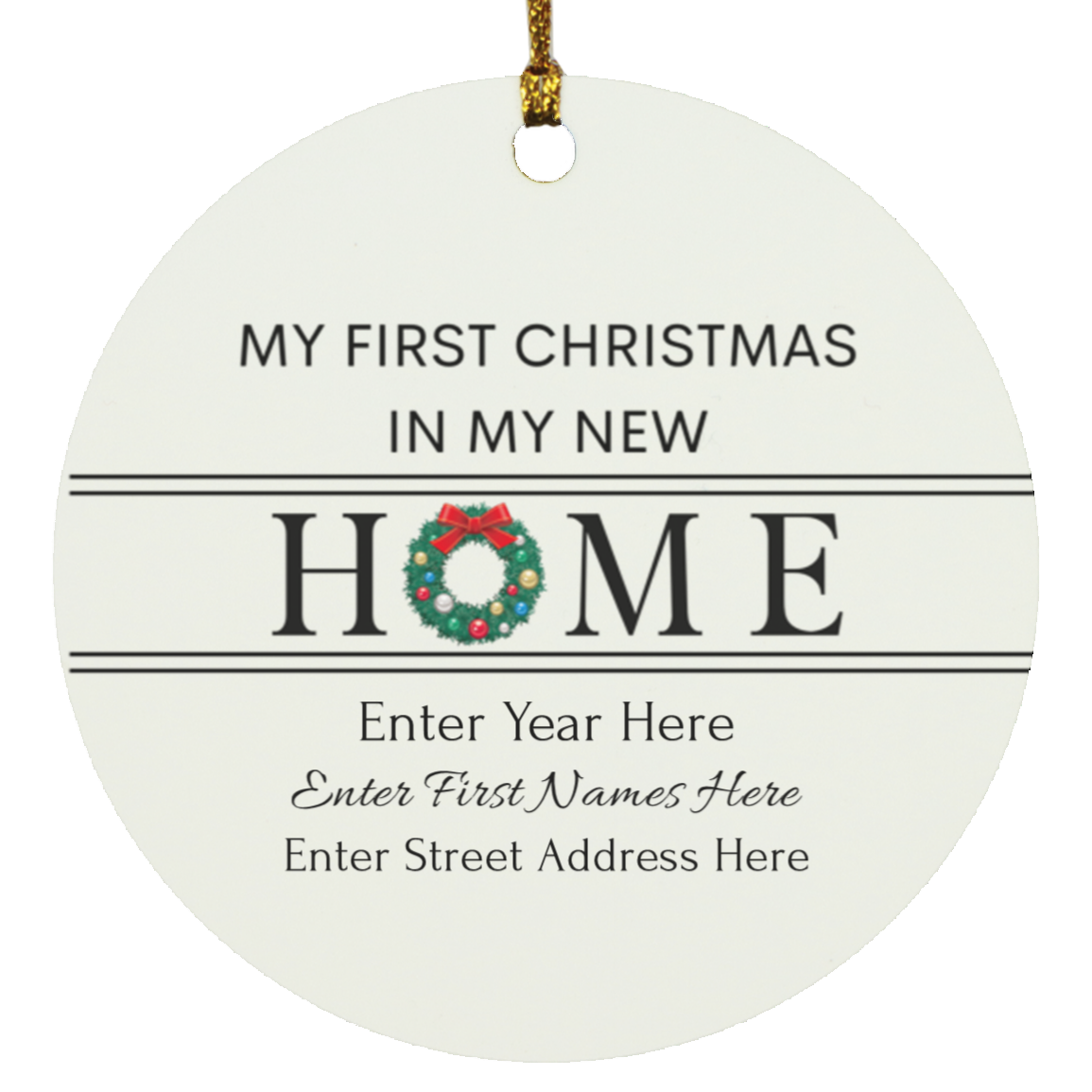 Our First Home Personalized Ornament