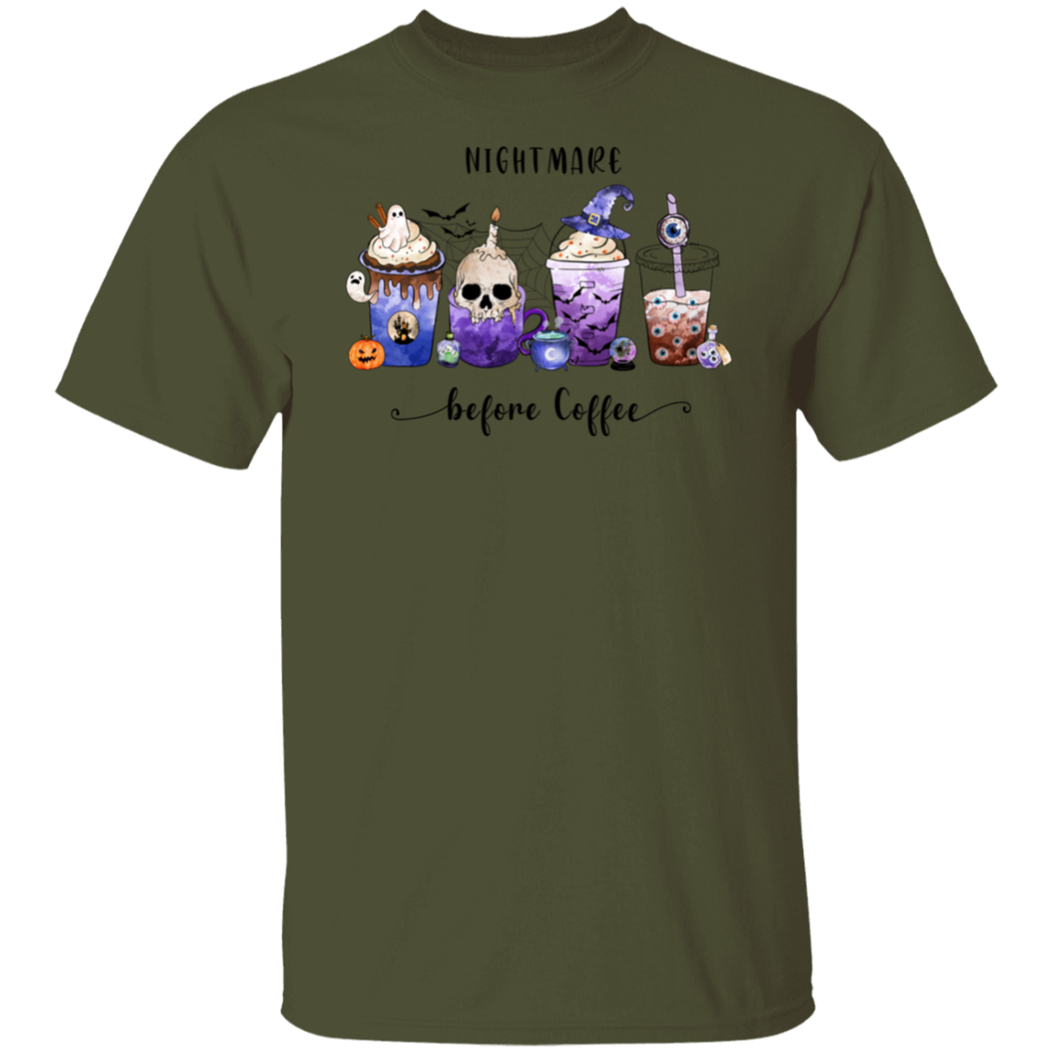 Nightmare Before Coffee Hauntingly Good Brews Shirt