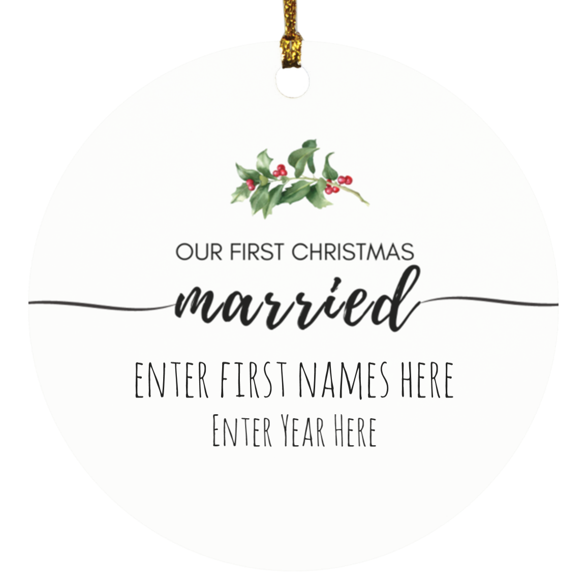 Our First Christmas Personalized Ornament