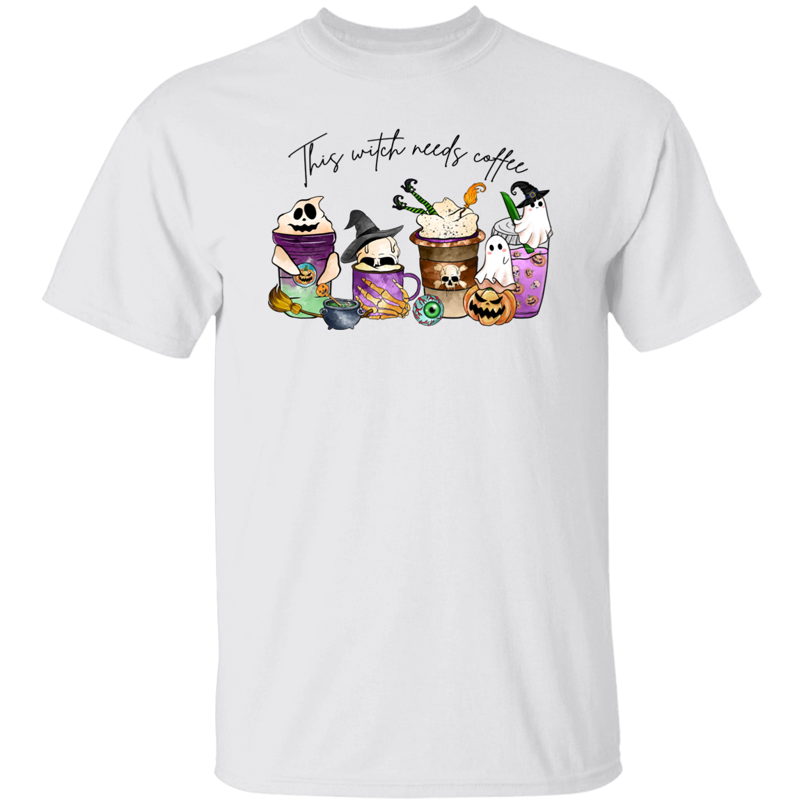 Witchy Brews This Witch Needs Coffee Shirt