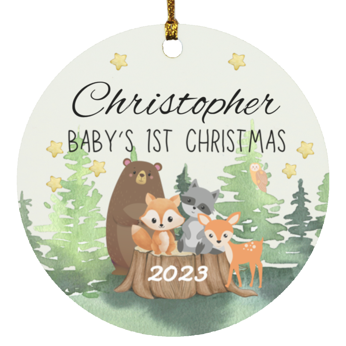 Baby Animals First Christmas Ornament