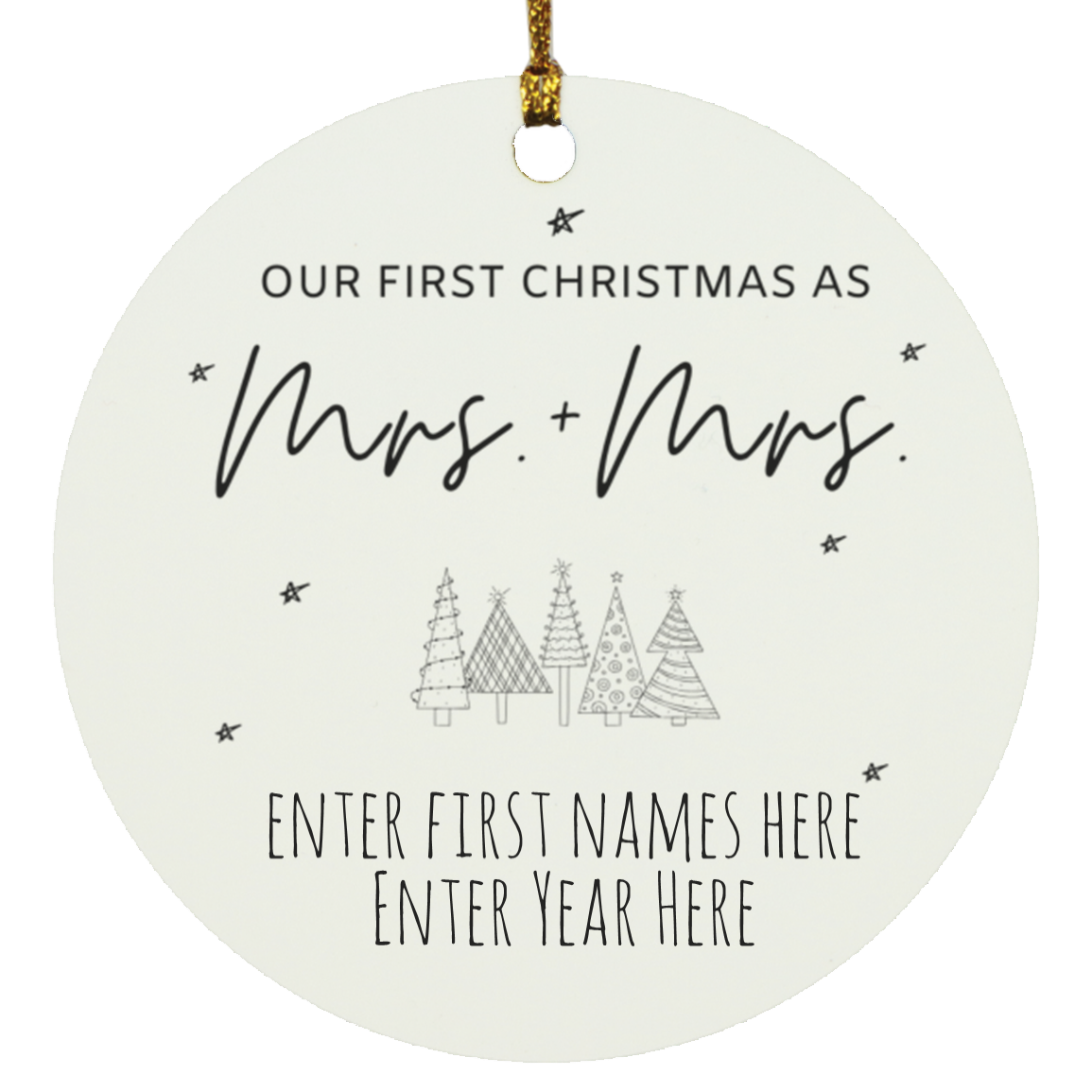 Our First Christmas Personalized Ornament