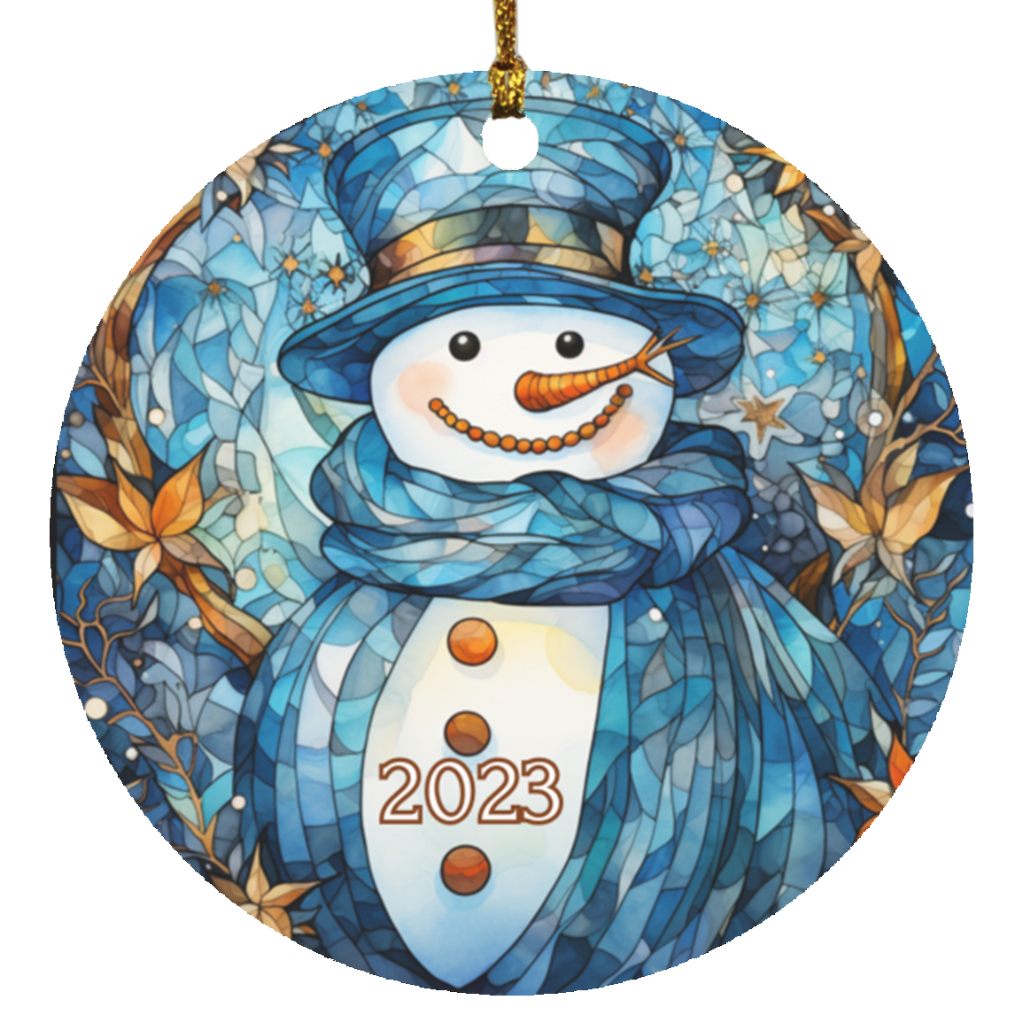 Stained Glass Christmas Ornaments