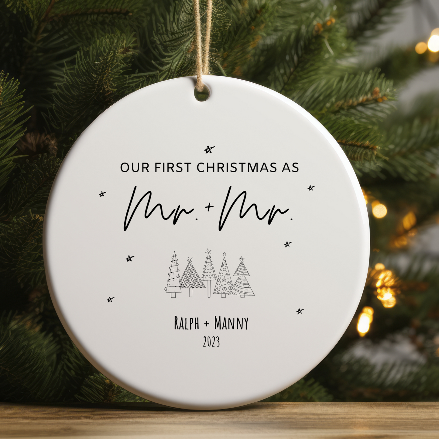 Our First Christmas Personalized Ornament