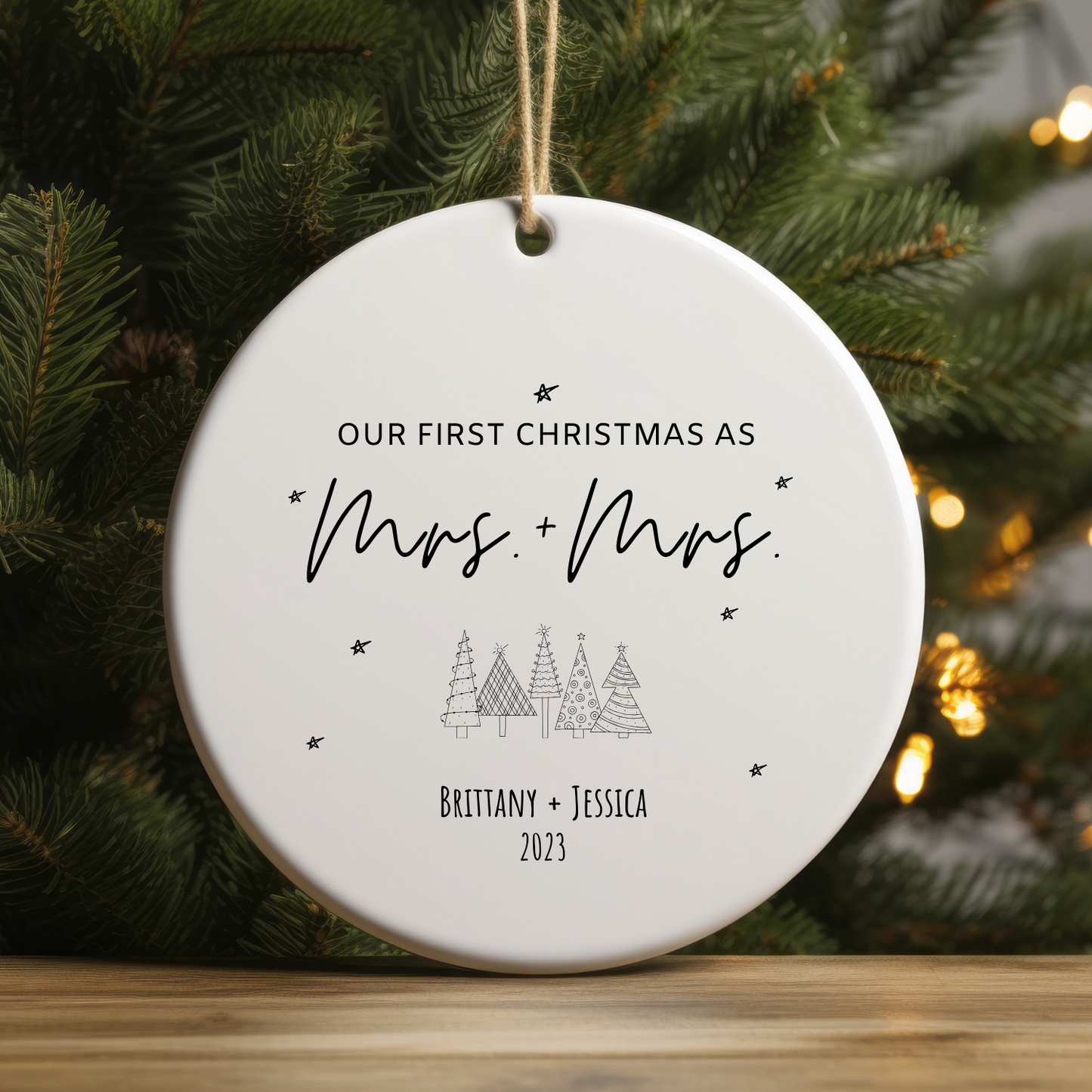 Our First Christmas Personalized Ornament