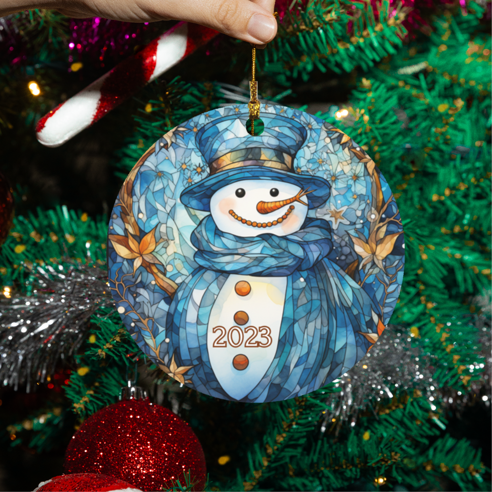 Stained Glass Christmas Ornaments