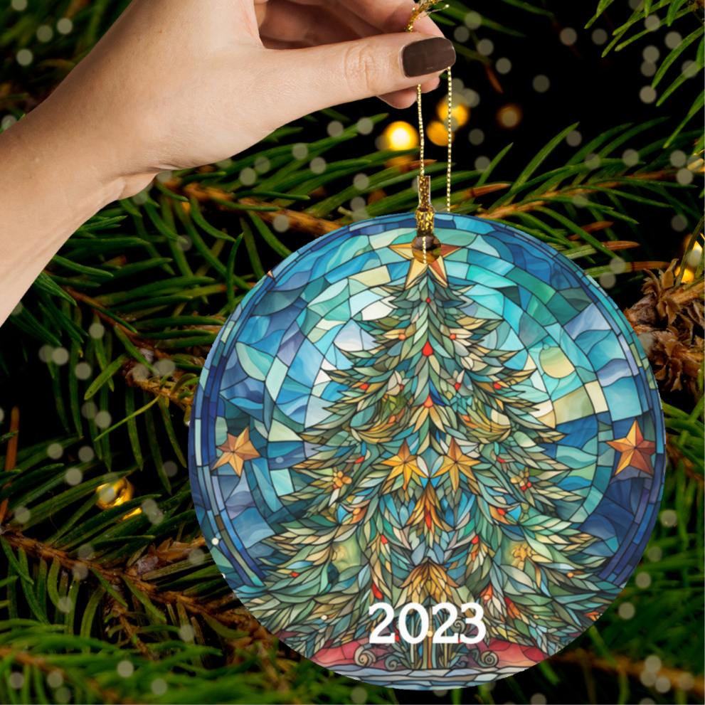 Stained Glass Christmas Ornaments