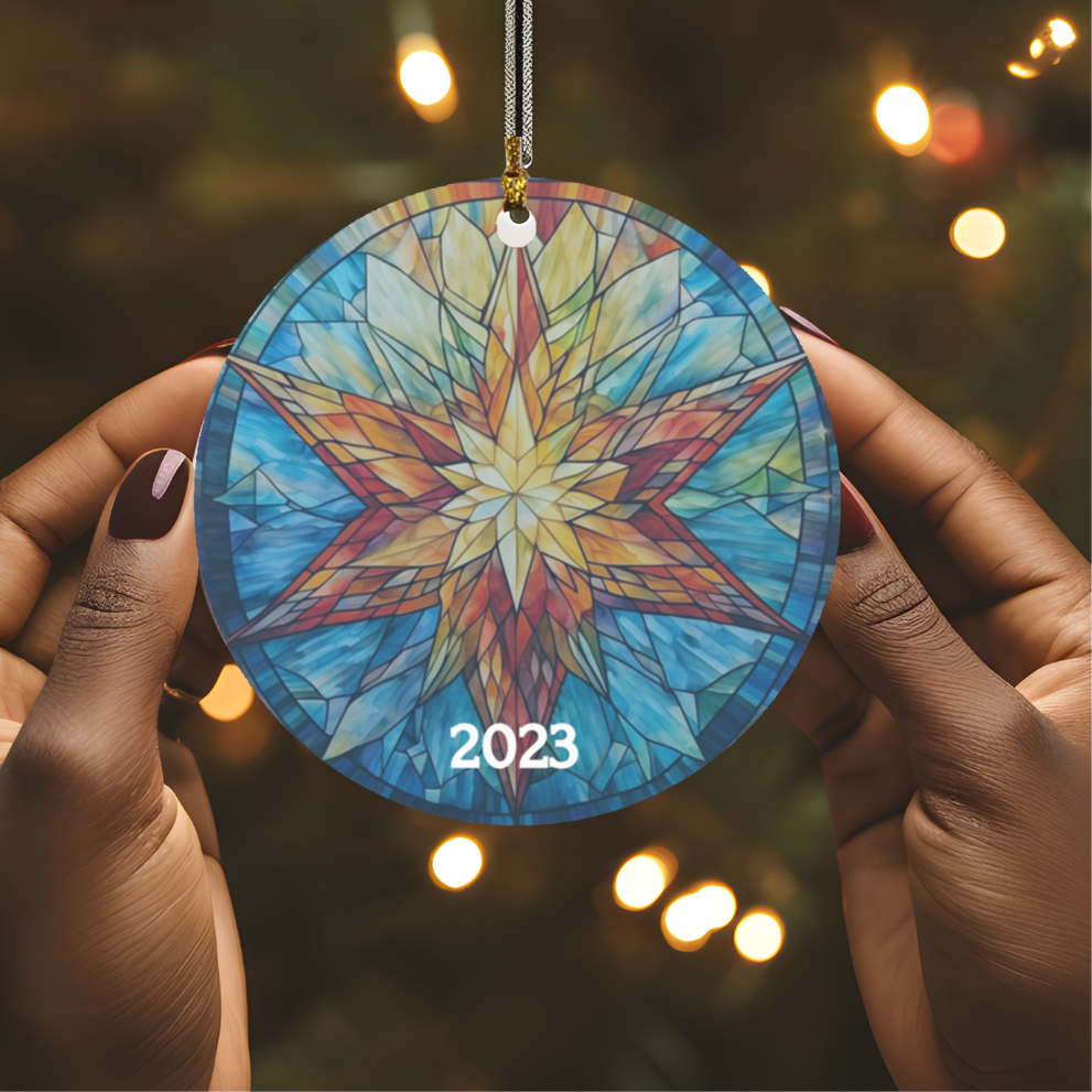 Stained Glass Christmas Ornaments