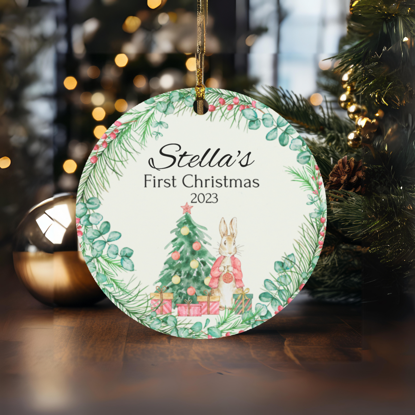 Baby's First Christmas Personalized Ornament