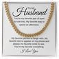 To My Husband | My Favorite Cuban Link Chain