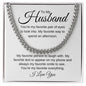 To My Husband | My Favorite Cuban Link Chain