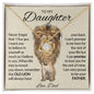 To My Daughter | Never Forget From Dad Love Knot Necklace