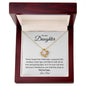 To My Daughter | Guiding Light Love Knot Necklace