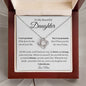 To My Daughter | Everlasting Love Knot Necklace