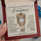 To My Daughter | Never Forget From Dad Love Knot Necklace