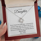 To My Daughter | Guiding Light Love Knot Necklace