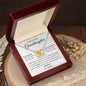 To My Granddaughter | I Cherish You Interlocking Heart Necklace
