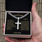 To My Son | Beautiful Chapters Cuban Chain Artisan Cross Necklace