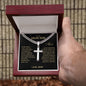 To My Son | Beautiful Chapters Cuban Chain Artisan Cross Necklace