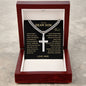 To My Dear Son | Always Remember Cuban Chain Artisan Cross Necklace
