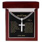 To My Son | Beautiful Chapters Cuban Chain Artisan Cross Necklace