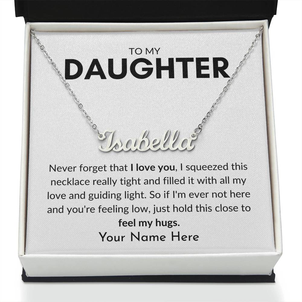 To My Daughter | Guiding Light Personalized Name Necklace
