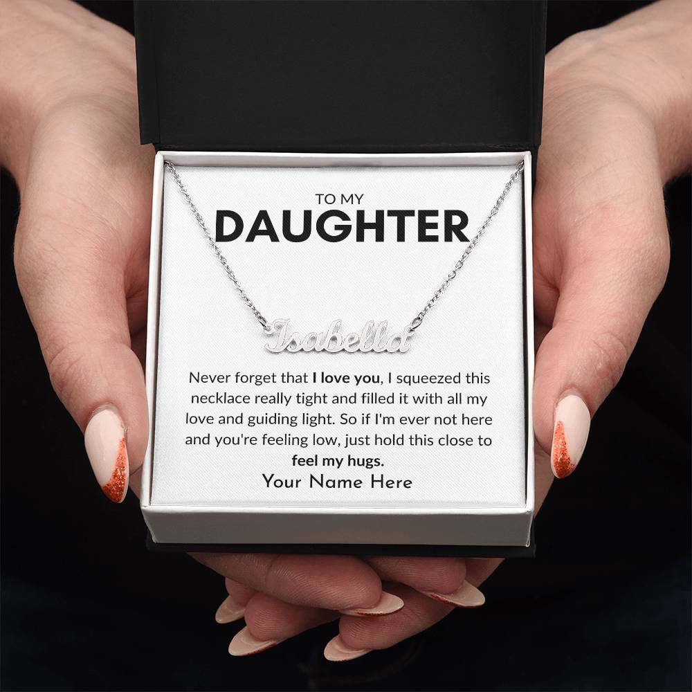 To My Daughter | Guiding Light Personalized Name Necklace