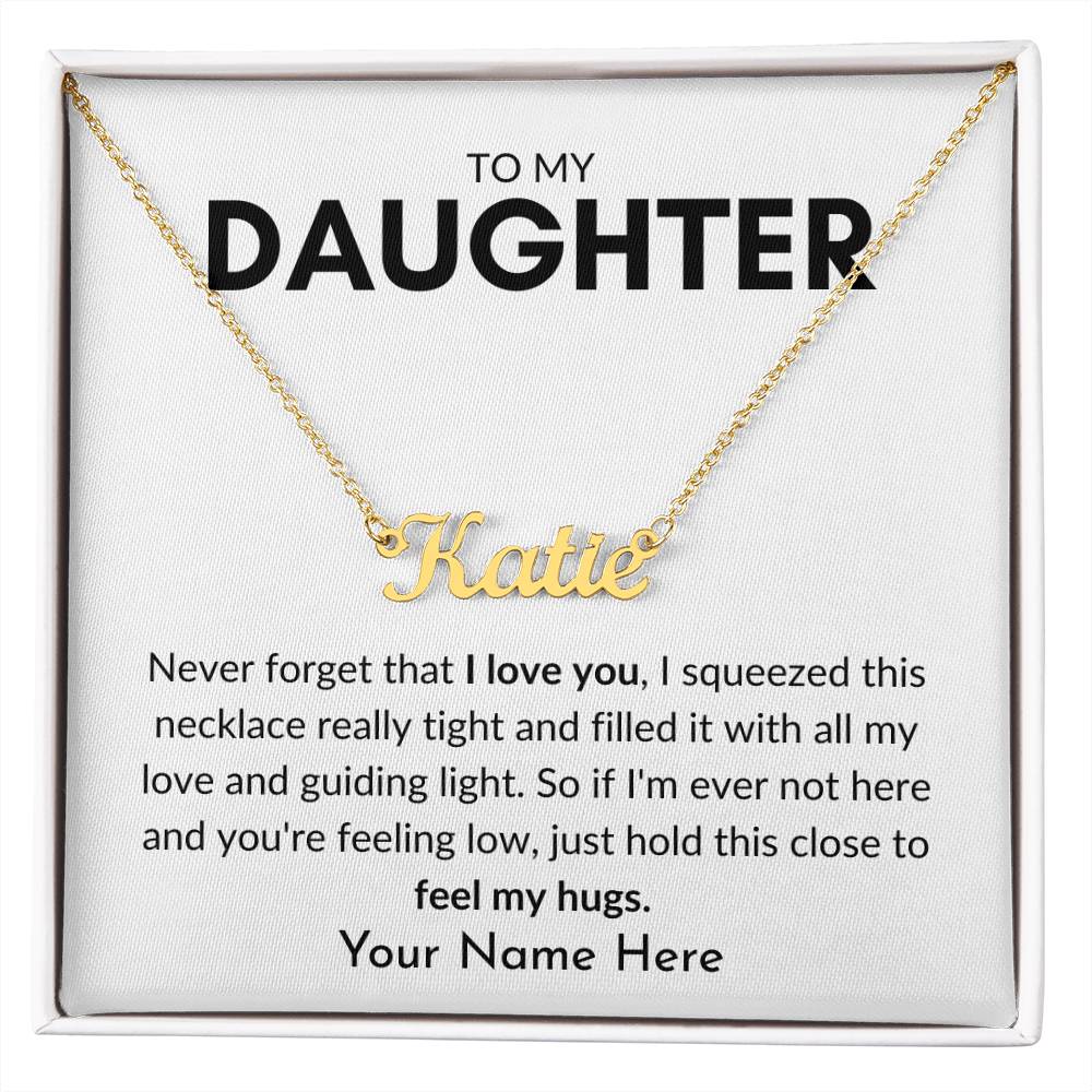 To My Daughter | Guiding Light Personalized Name Necklace