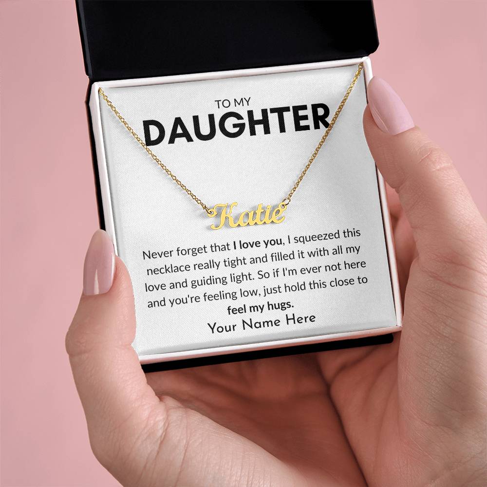 To My Daughter | Guiding Light Personalized Name Necklace