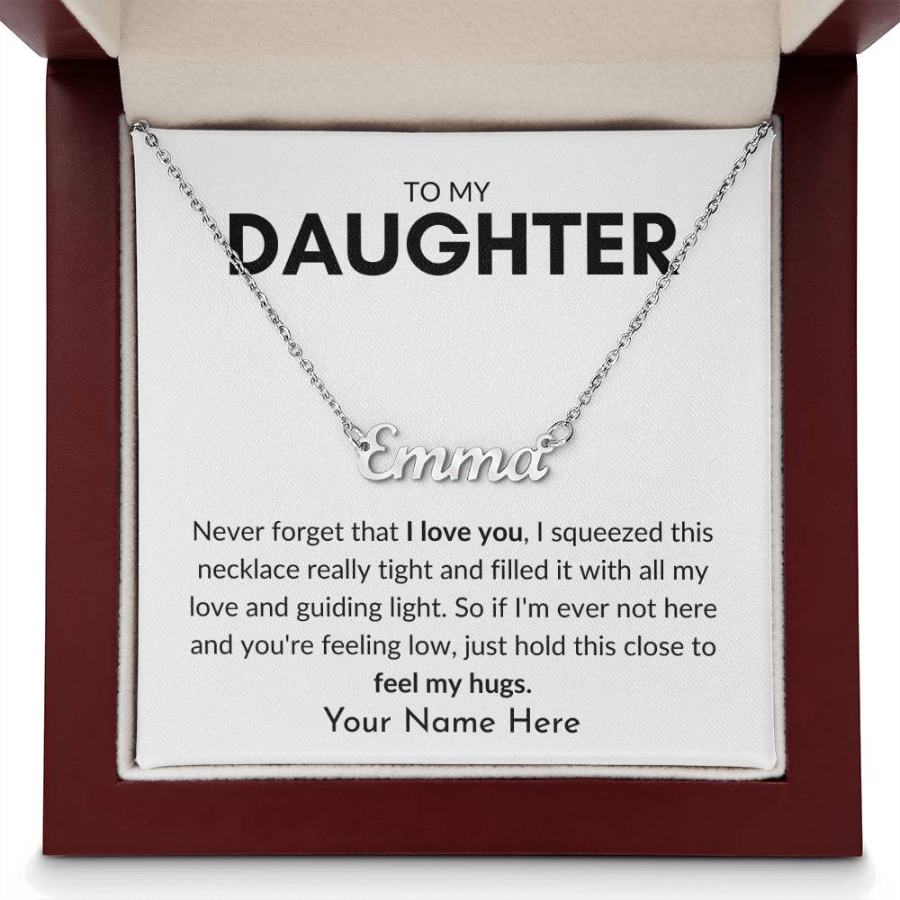 To My Daughter | Guiding Light Personalized Name Necklace