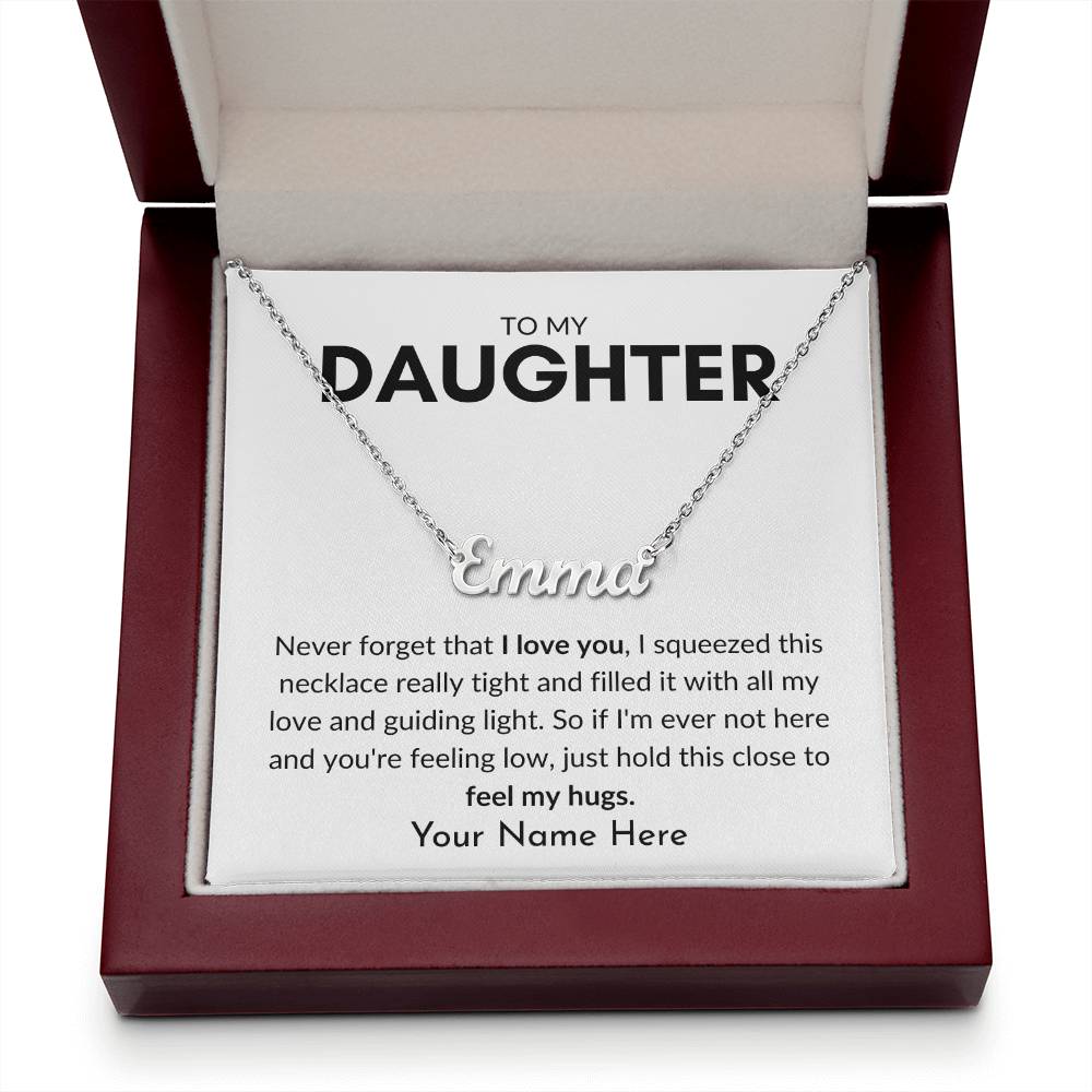 To My Daughter | Guiding Light Personalized Name Necklace