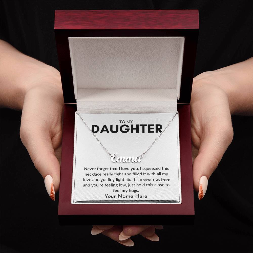 To My Daughter | Guiding Light Personalized Name Necklace