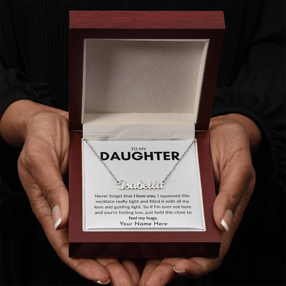 To My Daughter | Guiding Light Personalized Name Necklace