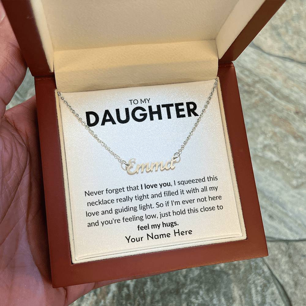 To My Daughter | Guiding Light Personalized Name Necklace