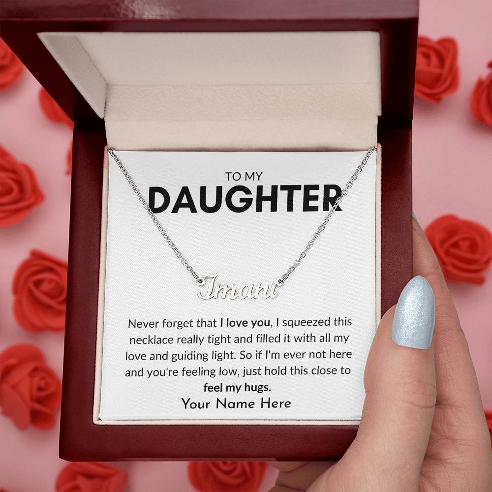 To My Daughter | Guiding Light Personalized Name Necklace