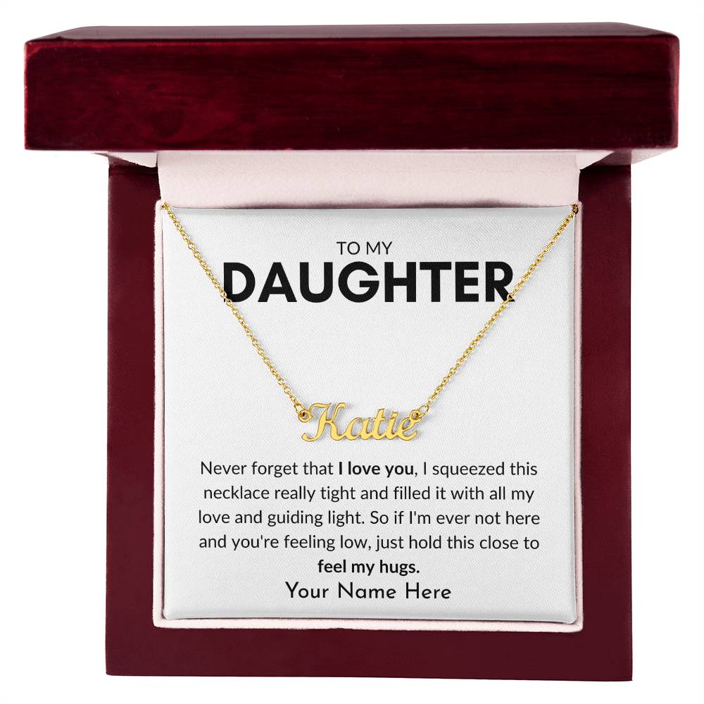 To My Daughter | Guiding Light Personalized Name Necklace