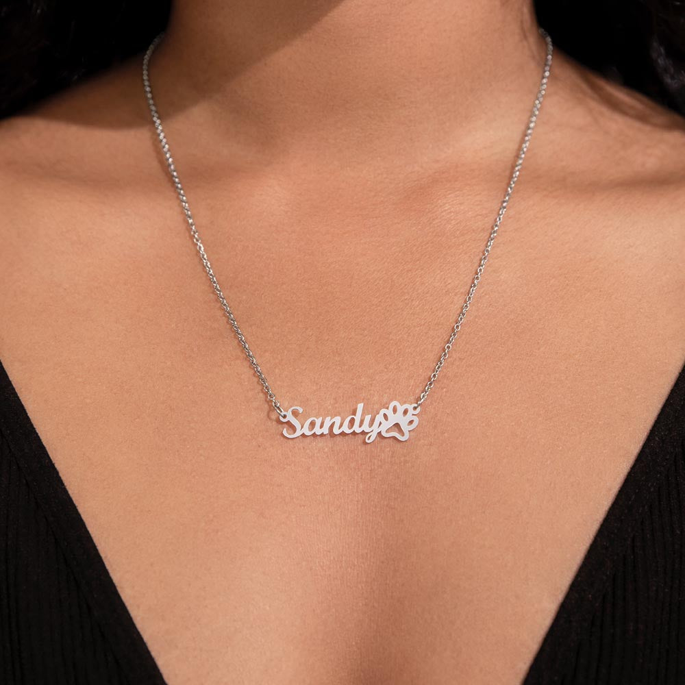 To The Best Dog Mom | Forever Close Personalized Pet Paw Necklace