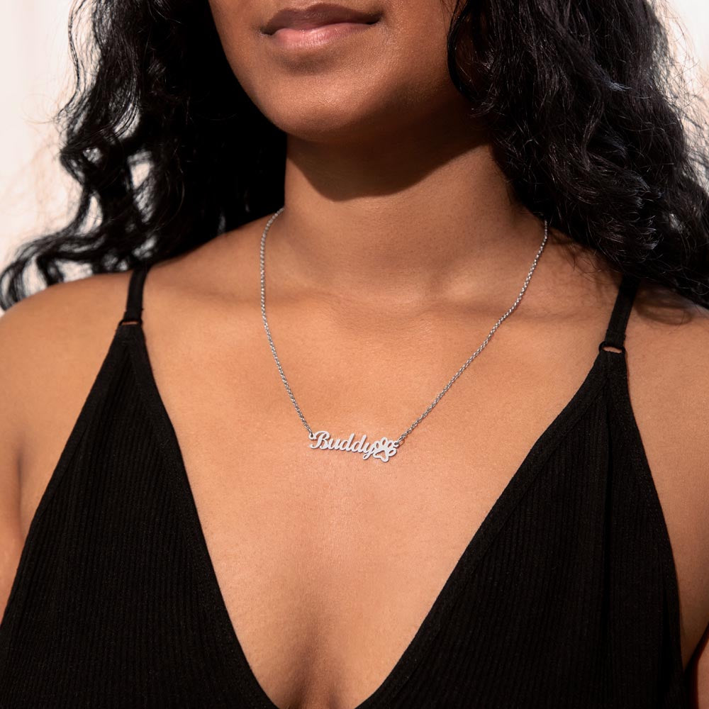 To The Best Dog Mom | Forever Close Personalized Pet Paw Necklace