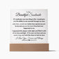 To My Beautiful Soulmate | One Thing LED Acrylic Plaque