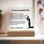 To My Daughter | Straighten Your Crown LED Acrylic