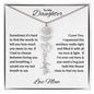 To My Daughter | Custom Birth Flower Name Necklace