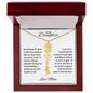 To My Daughter | Custom Birth Flower Name Necklace
